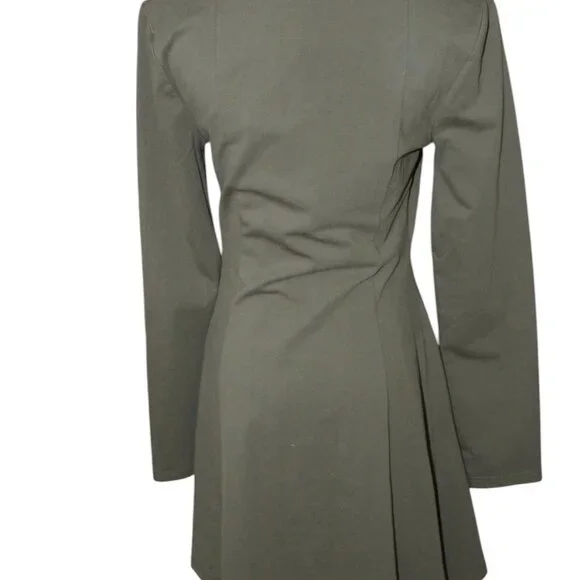 Rihoas Square Neck Mini Button Down Dress Size S Small NWT's Vintage Style - Picture 8 of 11